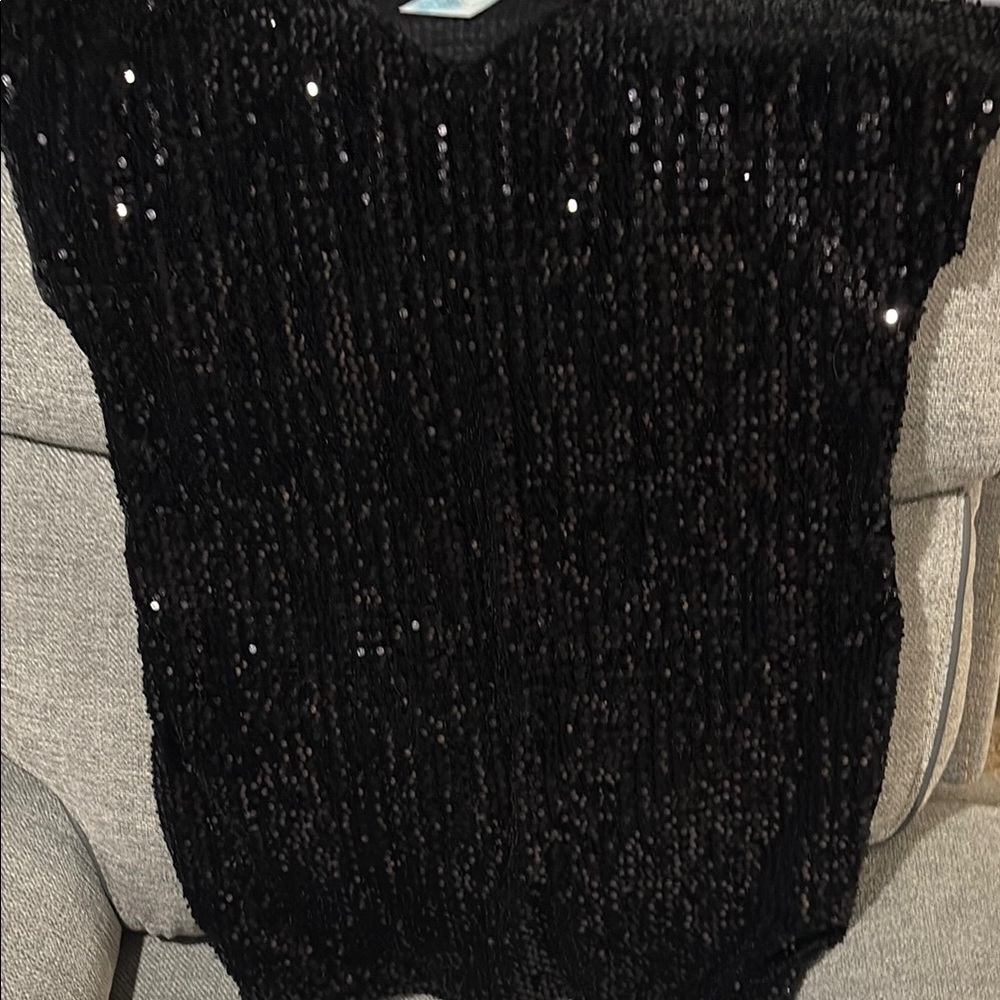 Sequin Black Dress